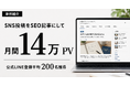「投稿するだけ」のSNSを、集客できる記事に｜月14万PVを実現したAI文豪が新体制を本格始動