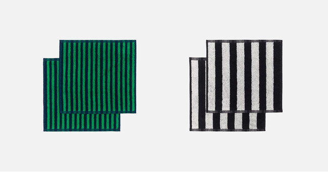 *柄はアソート(オンラインでは画像右の柄のみ販売)。各2,420円(30 x 30cm/2枚セット) *柄はアソート(オンラインでは画像右の柄のみ販売)。各2,420円(30 x 30cm/2枚セット)