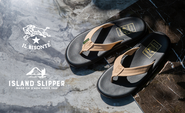 イル ビゾンテ〕 ISLAND SLIPPER コラボレーション サンダル発売の