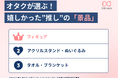 推し活に人気の“くじ景品”を解析!ほしい景品・イマイチな景品をオタク1275人に徹底調査!【株式会社Oshicoco】