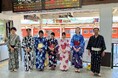 今年も城崎温泉駅の駅係員が、浴衣でお出迎えいたします