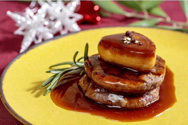 牛フィレ肉のグリル フォアグラ添え 牛フィレ肉のグリル フォアグラ添え