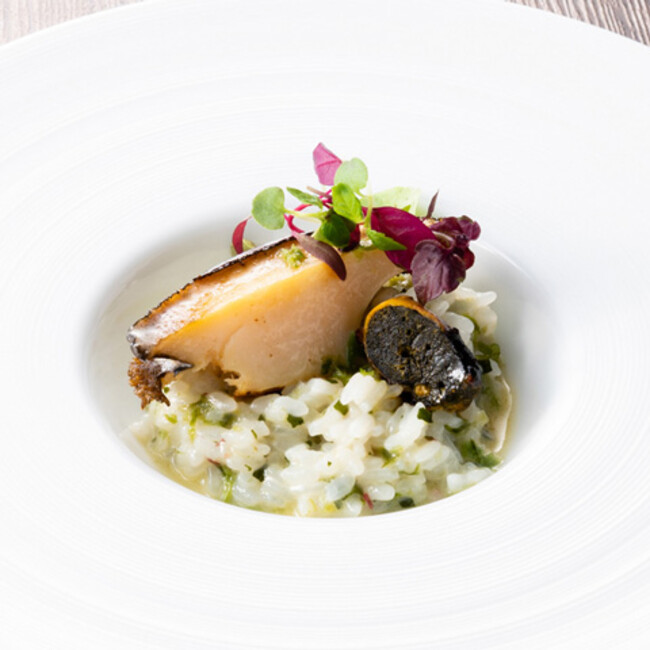 アワビと青海苔のリゾット アワビと青海苔のリゾット