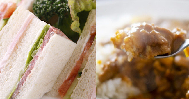 サンドウィッチやカレーの軽食も（イメージ）