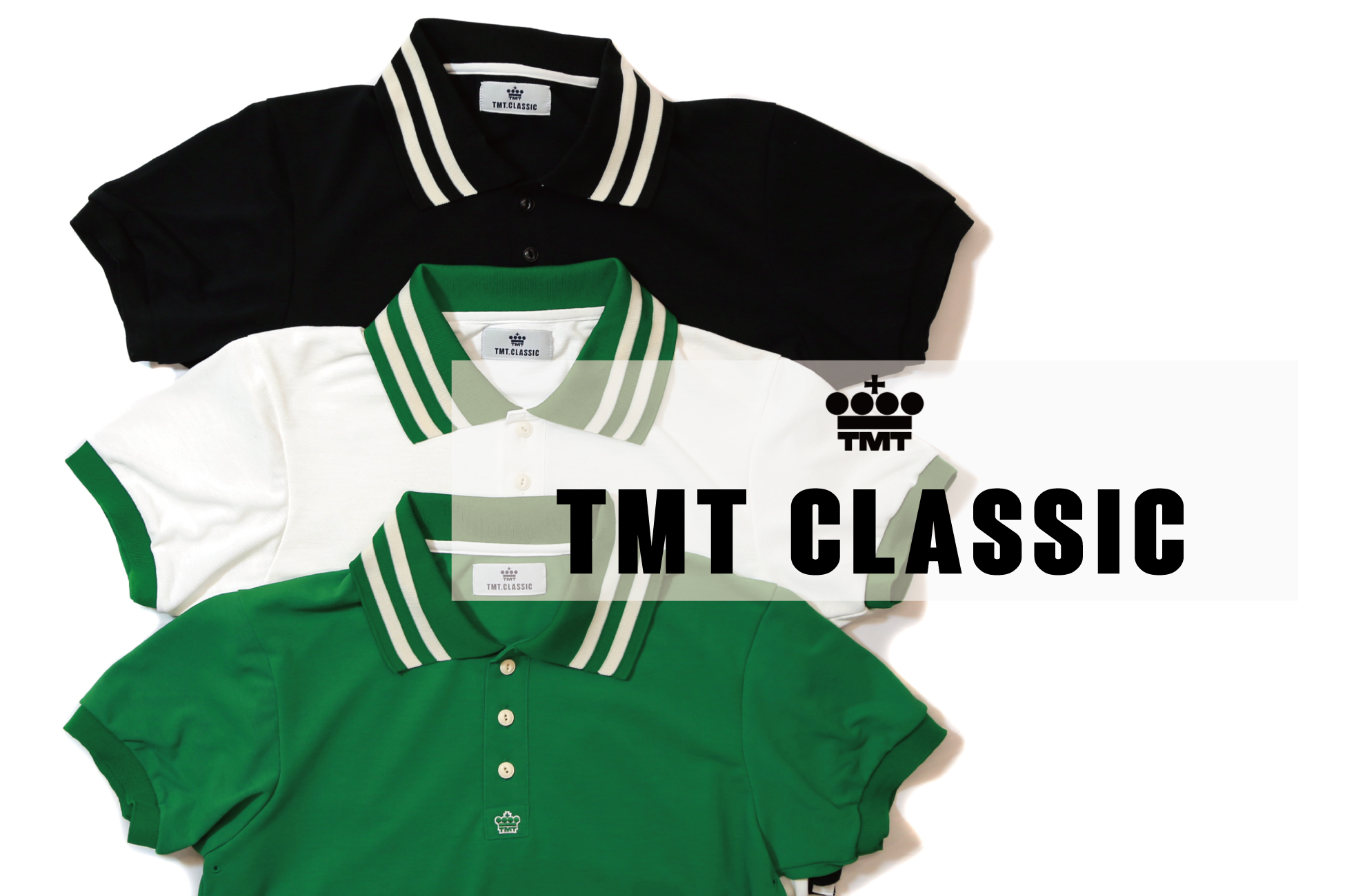 TMTティーエムティー】RE:DRY CLASSIC POLO SHIRTS BLACK