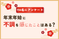 年末年始の不調に関するアンケート。第1位は「やる気がでない」「体がだるい・疲れがとれない」