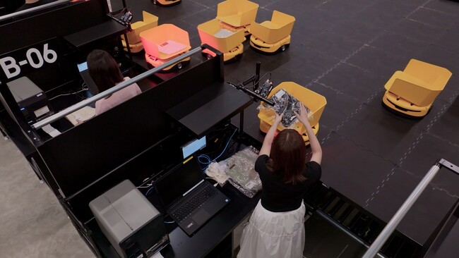 入荷した商品を種類別に仕分ける作業を「t-Sort」で自動化２.