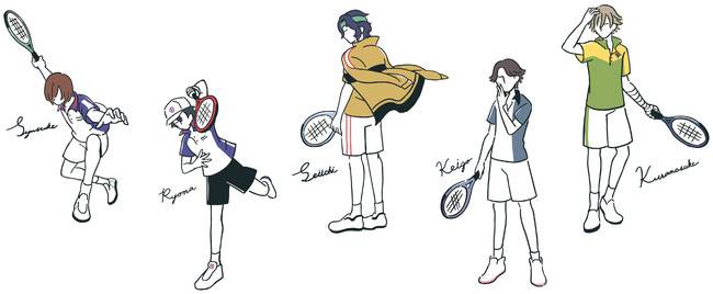 アニメ「新テニスの王子様」とZOZOTOWNがコラボ！ゆるいタッチの描き