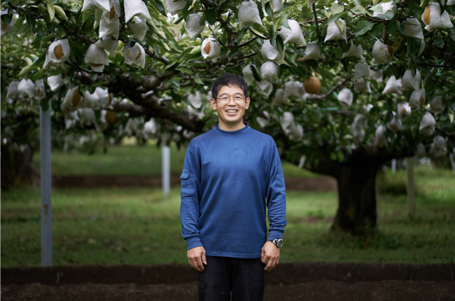果樹園　馬目葉二氏