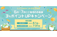 ビナリオポイント会員３周年　6月～7月にご宿泊のお客様３％ポイントUPキャンペーン開催【宿泊対象期間：2026年6月1日(月)チェックイン～2026年7月31日(金)チェックアウトまで】