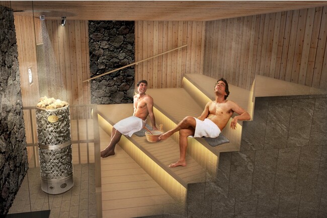 サウナ室内（男性イメージ）