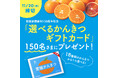 愛媛新聞創刊150周年記念 「選べるかんきつギフトカード」プレゼントキャンペーン