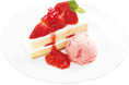 【ジョリーパスタ】甘酸っぱい苺と、せとかオレンジソースのハーモニー春限定!ジョリーパスタが「2種のイタリアンジェラートと苺のパフェ」発売!
