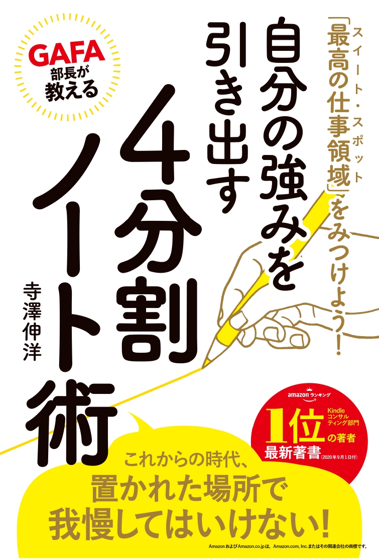 いま話題のｇafa部長が考案 自分の 最高の仕事領域 が見つかる とっておきのメソッド 自分の強みを引き出す４分割 ノート術 株式会社世界文化ホールディングスのプレスリリース