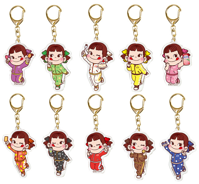 ペコちゃん スマイルスイッチ部オリジナルジャージ アクリルチャーム ペコちゃん スマイルスイッチ部オリジナルジャージ アクリルチャーム