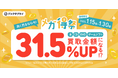 メガ得祭突入!買取金額31.5%UPの衝撃!