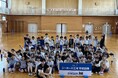 シーホース三河 #5 元澤誠選手が安城市立梨の里小学校を訪問！「夢を言葉にする大切さ」を伝える講演と、大盛り上がりのフリースロー対決を実施
