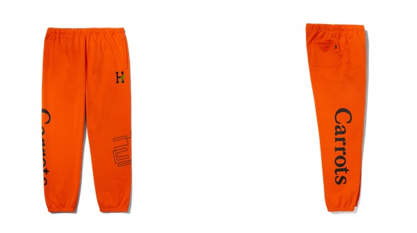 HUF X CARROTS FLEECE PANT｜CREAM, ORANGE｜￥19,800