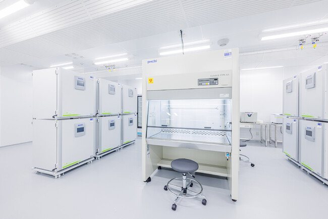 「ONODERAメディカル東京細胞培養加工センター」のクリーンルーム