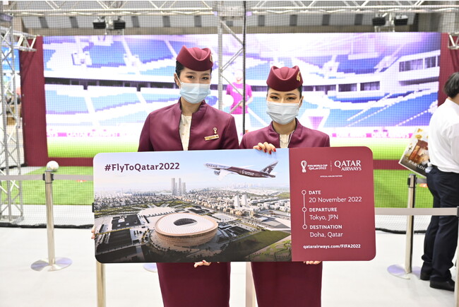 カタール航空 インタラクティブなブース体験を通じ 日本のファンに Fifa ワールドカップ カタール 22 をお届け カタール航空のプレスリリース