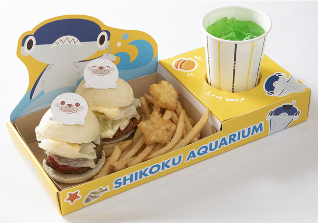 いつもなかよし(ハート)アザラシバーガーセット(1,600円) いつもなかよし(ハート)アザラシバーガーセット(1,600円)