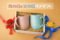 母の日＆父の日ペアギフトランキングを発表！ 第2位は、まるでお花のようなボックスフラワーをイメージさせるペアタオルギフト。第1位は、お母さん・お父さんの疲れを癒やす極小ビーズのふんわりやわらか足枕。
