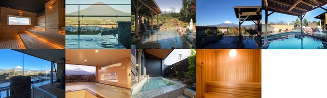(左から順に) 木の花の湯、レンブラントプレミアム富士御殿場、御胎内温泉健康センター、富士八景の湯、天然温泉 気楽坊(御殿場高原時之栖)、 源泉 茶目湯殿(御殿場高原時之栖)、オアシス御殿場、レンブラントスタイル御殿場駒門、レストイン時之栖 (左から順に) 木の花の湯、レンブラントプレミアム富士御殿場、御胎内温泉健康センター、富士八景の湯、天然温泉 気楽坊(御殿場高原時之栖)、 源泉 茶目湯殿(御殿場高原時之栖)、オアシス御殿場、レンブラントスタイル御殿場駒門、レストイン時之栖