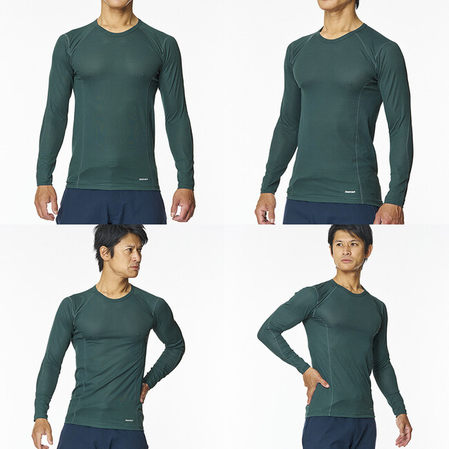 雪緑(ゆきみどり)色 モデル身長182cm/Lサイズ着用 雪緑(ゆきみどり)色 モデル身長182cm/Lサイズ着用