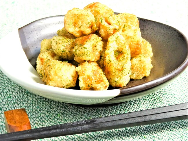 大豆ミートの磯部揚げ 大豆ミートの磯部揚げ