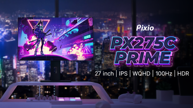 Pixioより、27インチ、100Hz、WQHD、IPSパネル採用の高性能ゲーミングモニター「PX275C Prime」発売！USB  Type-C接続で幅広い用途に対応可能 企業リリース | 日刊工業新聞 電子版