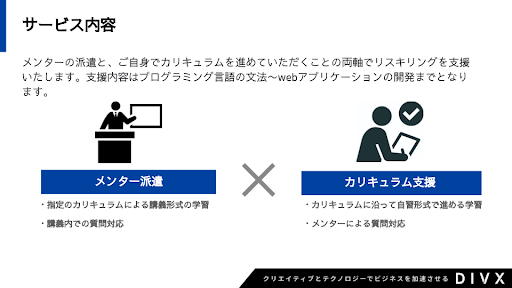 『NINAITE』のメンター派遣イメージ