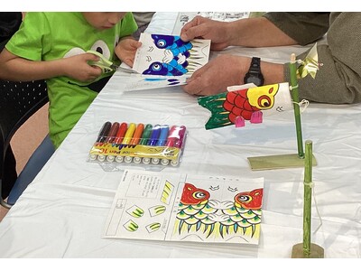 【こどもの日特別企画】参加者募集中！手描きこいのぼり体験教室＆かしわもち限定販売を行います