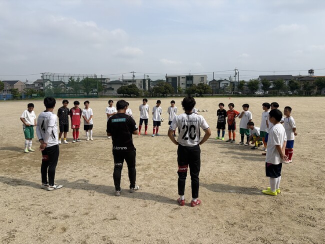 大府市の部活動地域移行に向けたサッカー教室を実施