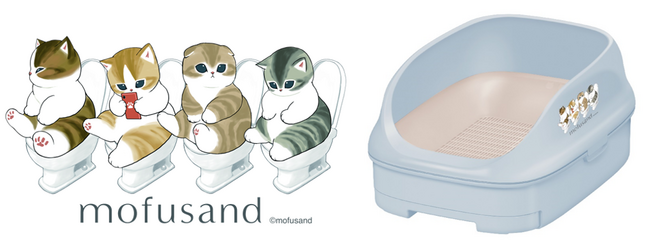 【エステー】人気キャラクター「mofusand」コラボの数量限定品「ニャンとも清潔トイレ オープンタイプパウダーブルー mofusandデザイン」を新発売