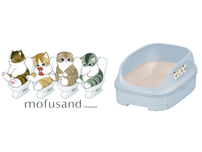 【エステー】人気キャラクター「mofusand」コラボの数量限定品「ニャンとも清潔トイレ オープンタイプパウダーブルー mofusandデザイン」を新発売
