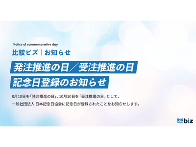 8��10���u�������i�̓��v��10��10���u�󒍐��i�̓��v���L�O���Ƃ��ēo�^