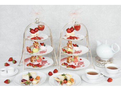 【ウェスティンホテル大阪】ストロベリーアフタヌーンティー提供開始！希少いちご「あまりん」をアクセントに、たっぷりのいちごに包まれる