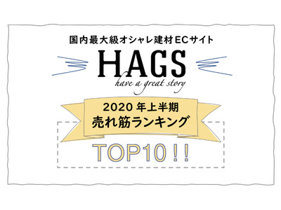 国内最大級オシャレ建材ECサイト「HAGS-ハグス‐」2020年上半期売れ筋ランキングTOP１０発表！1位は「鉄の素材感を感じられるシンプルなタオルハンガー」