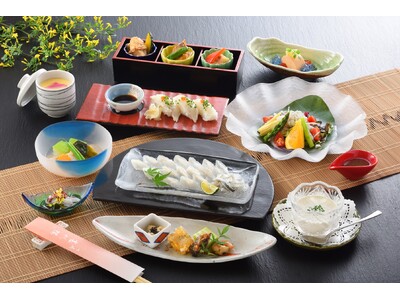 国産養殖のとらふぐと各地の天然ふぐを活用した平日限定プラン「ふぐ食べ比べ清涼会席」をご提供