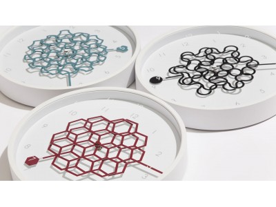 時間とともに柄が変わる 壁掛け時計「Tangle Clock（タングルクロック）」発売