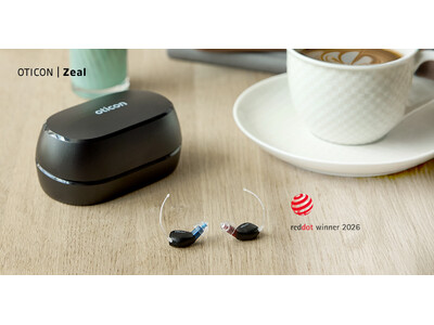 「All-in-Earのプレミアム補聴器「オーティコン ジール」が、「Red Dot Design Award 2026」を受賞！