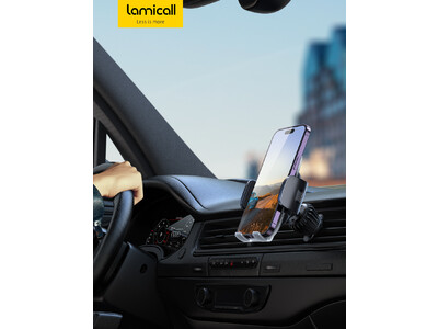 【Lamicall】フック式車載用スマホホルダーが新発売。スタイリッシュな見た目でインテリア性がアップ