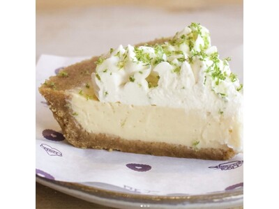 L.A. No.1獲得カフェ「ザ・パイホール・ロサンゼルス」からライムの爽やかな香りとほどよい酸味が口いっぱいに広がる期間限定パイ「KEYLIME Pie」が登場！