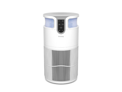 ペットと暮らす家庭向けに、最大30畳適用の集じん性能をもつ360°吸気・大型フィルターの空気清浄機を新発売。