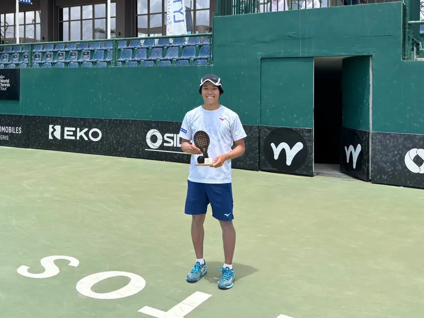 160cmの日本人プロテニスプレーヤーが世界で躍動！ ノアインドアステージ所属の松田龍樹がITFワールドテニスツアー男子シングルスで初優勝！
