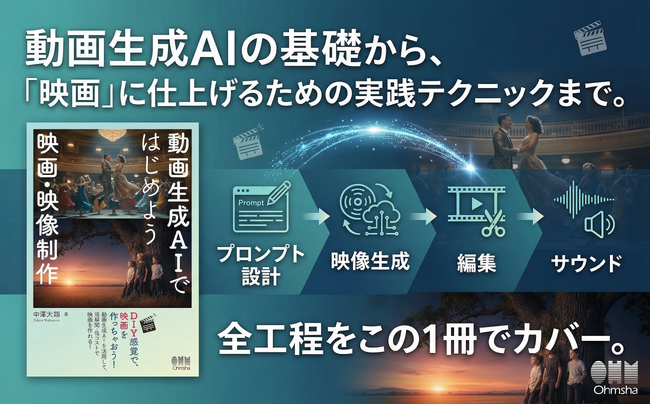 プレスリリース「DIY感覚で映画を作れる？！「動画生成AIではじめよう 映画・映像制作」4月13日発売！」のイメージ画像