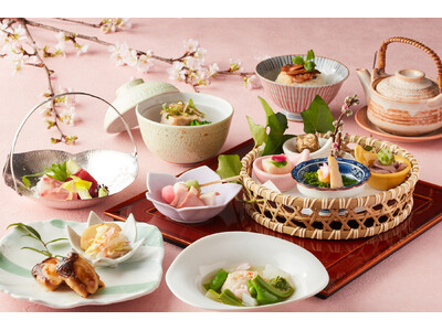 【レンブラントホテル海老名】花を愛で美食を楽しむ「桜フェア」開催中。日本庭園や店内の桜を眺めてお花見気分を満喫。