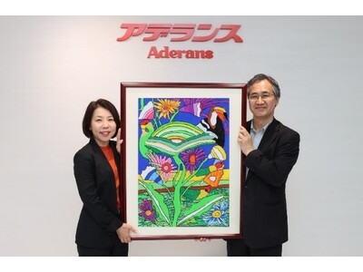 「2024パラアート TOKYO　第11回国際交流展」での「アデランス賞」受賞作品を本社で展示開始
