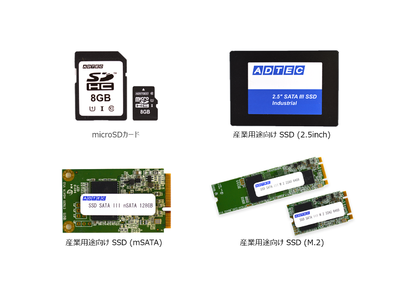 産業用・組込用途向け フラッシュ 3D TLC NAND 搭載品 販売開始