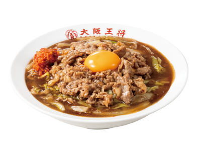甘辛すき焼き風牛カルビ×卵黄の絶品コラボ大阪王将『ひとくち惚れ！君（黄身）とギュー（牛）！SUKIYAKIふわとろ天津飯』9月28日より期間限定販売！